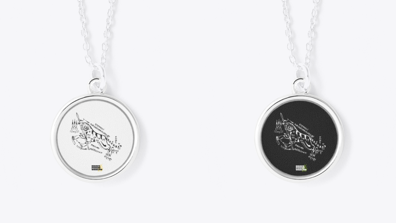 Sak Yant for Who Strike First - Tiger Biting The Spear